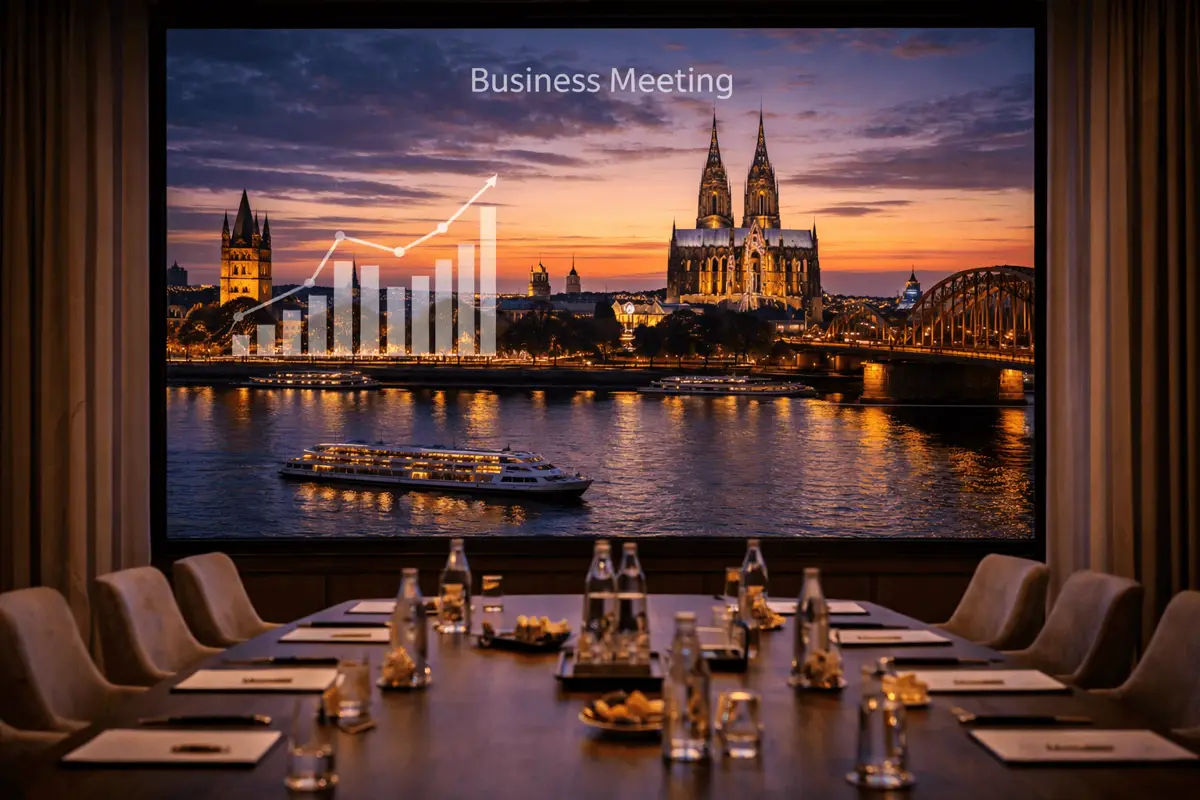 Boardroom-Setup für exklusive Geschäftstreffen